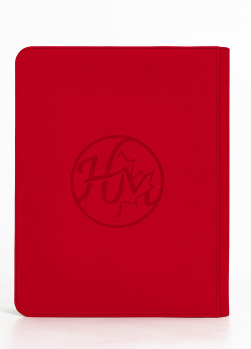GEM mesh™ 9-Pocket Toploader ZIP Binder - Red