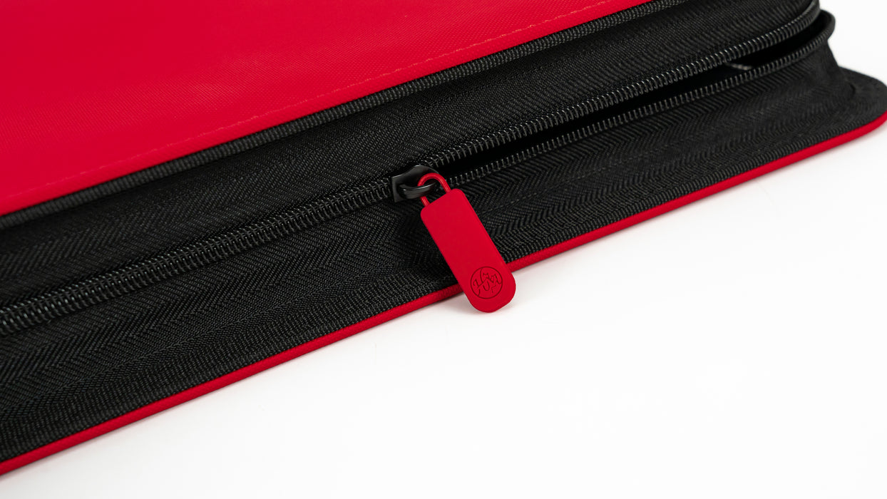 GEM mesh™ 9-Pocket Toploader ZIP Binder - Red