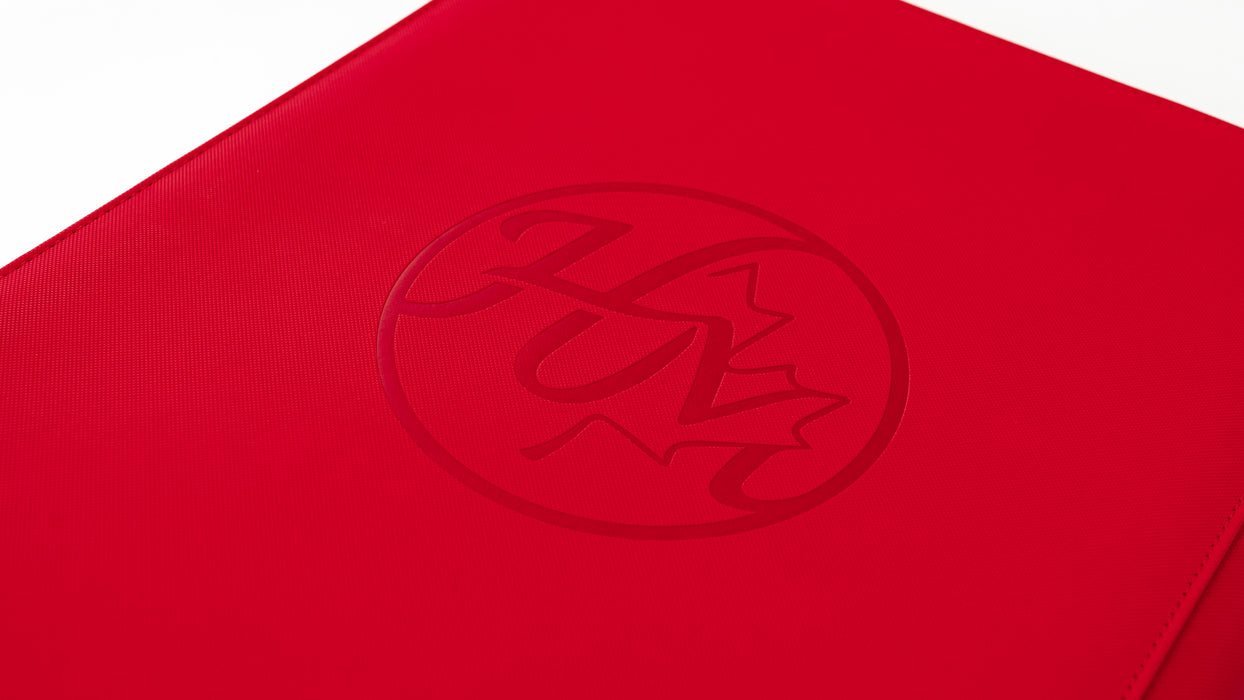 GEM mesh™ 9-Pocket Toploader ZIP Binder - Red