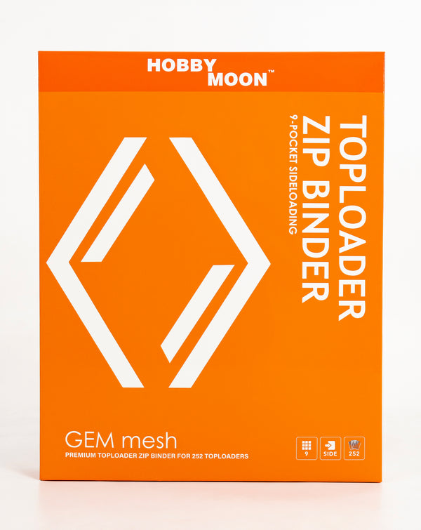 GEM mesh™ 9-Pocket Toploader ZIP Binder - Orange