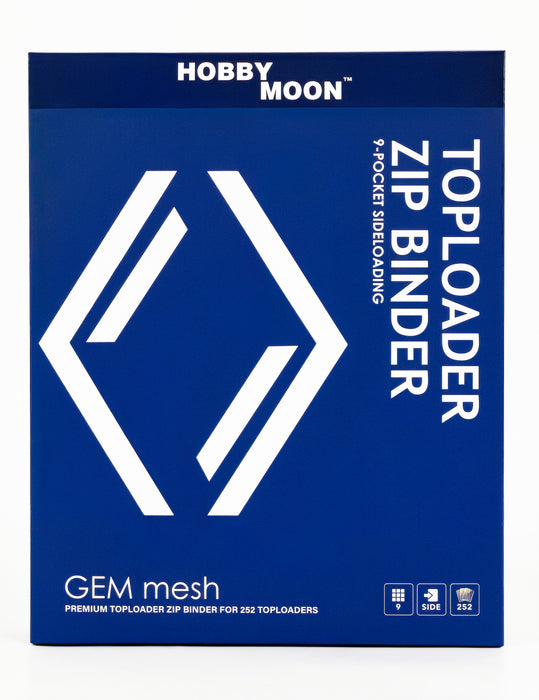 GEM mesh™ 9-Pocket Toploader ZIP Binder - Navy