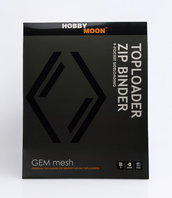 GEM mesh™ 9-Pocket Toploader ZIP Binder - Black