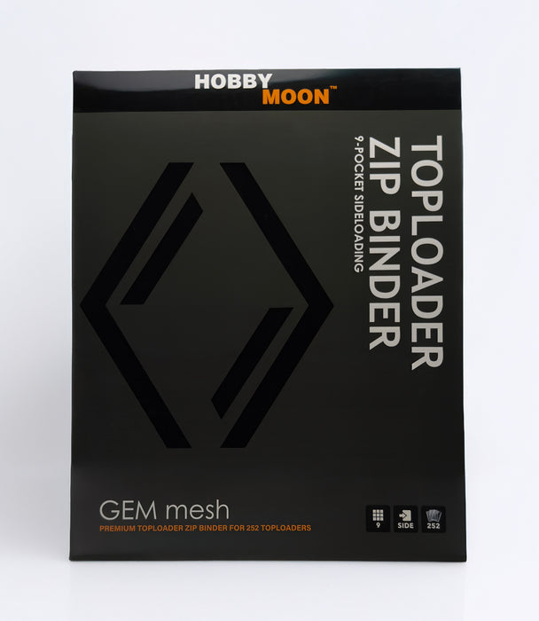 GEM mesh™ 9-Pocket Toploader ZIP Binder - Black