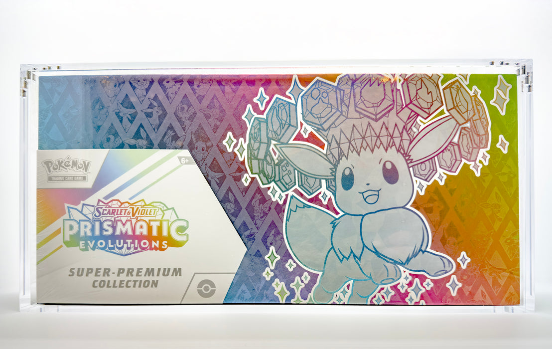Magnetic Acrylic Case for Pokémon Prismatic Evolutions - Super Premium Collection