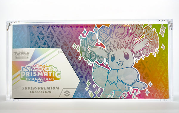 Magnetic Acrylic Case for Pokémon Prismatic Evolutions - Super Premium Collection