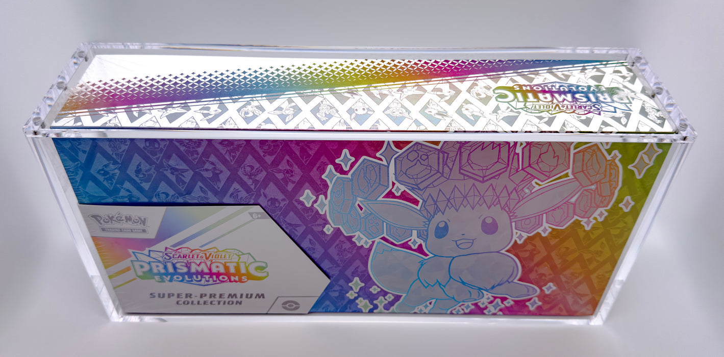Magnetic Acrylic Case for Pokémon Prismatic Evolutions - Super Premium Collection