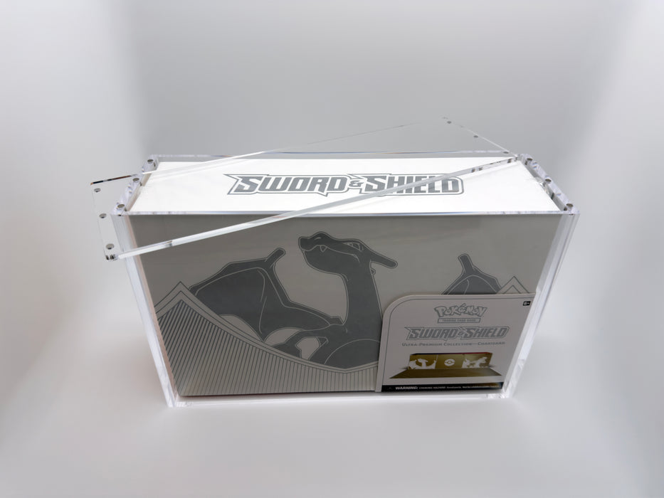 Magnetic Acrylic Case for Pokemon Sword & Shield - Charizard Ultra Premium Collection