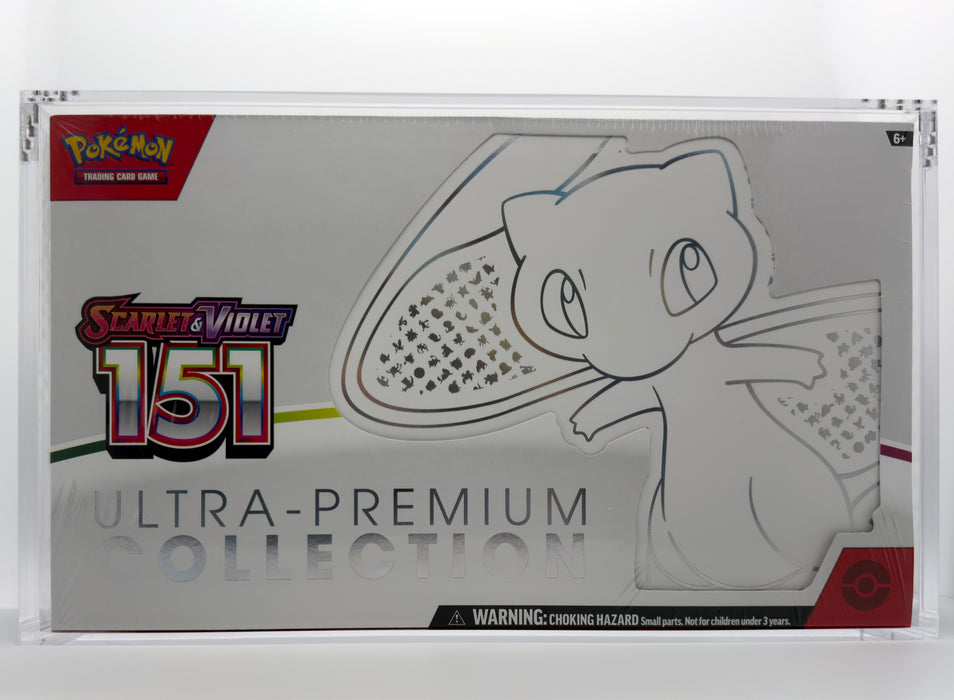 Magnetic Acrylic Case for Pokemon 151 UPC/ Mega Charizard X ex UPC/ Terapagos ex UPC