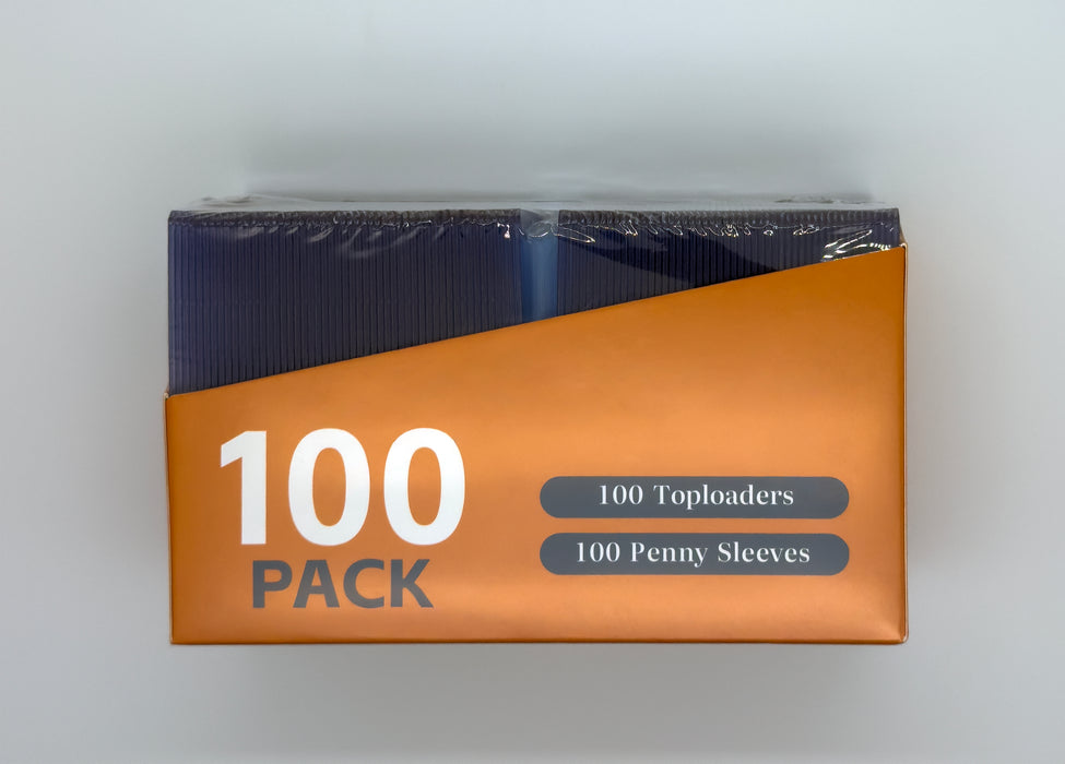 Hobby Moon - 100CT - Toploader & Sleeves Combo